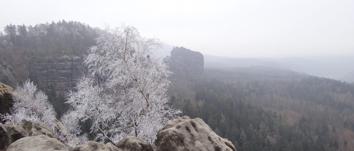 Der Rauschenstein im Winter.